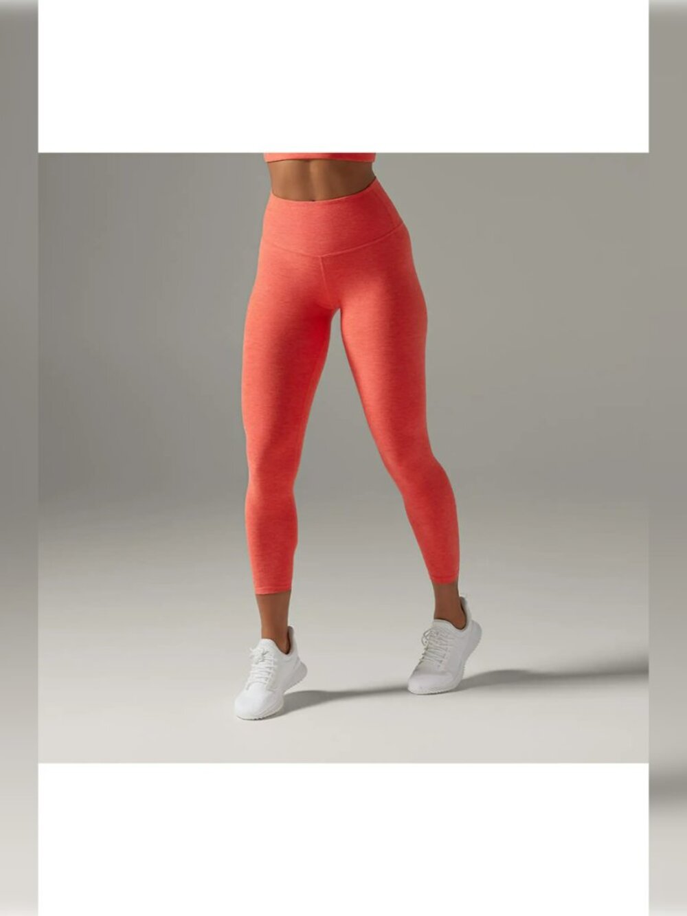 Tavi Cloud High Waist 7/8 Tight Legging Hot Coral Space dye Yoga Workout Size XS